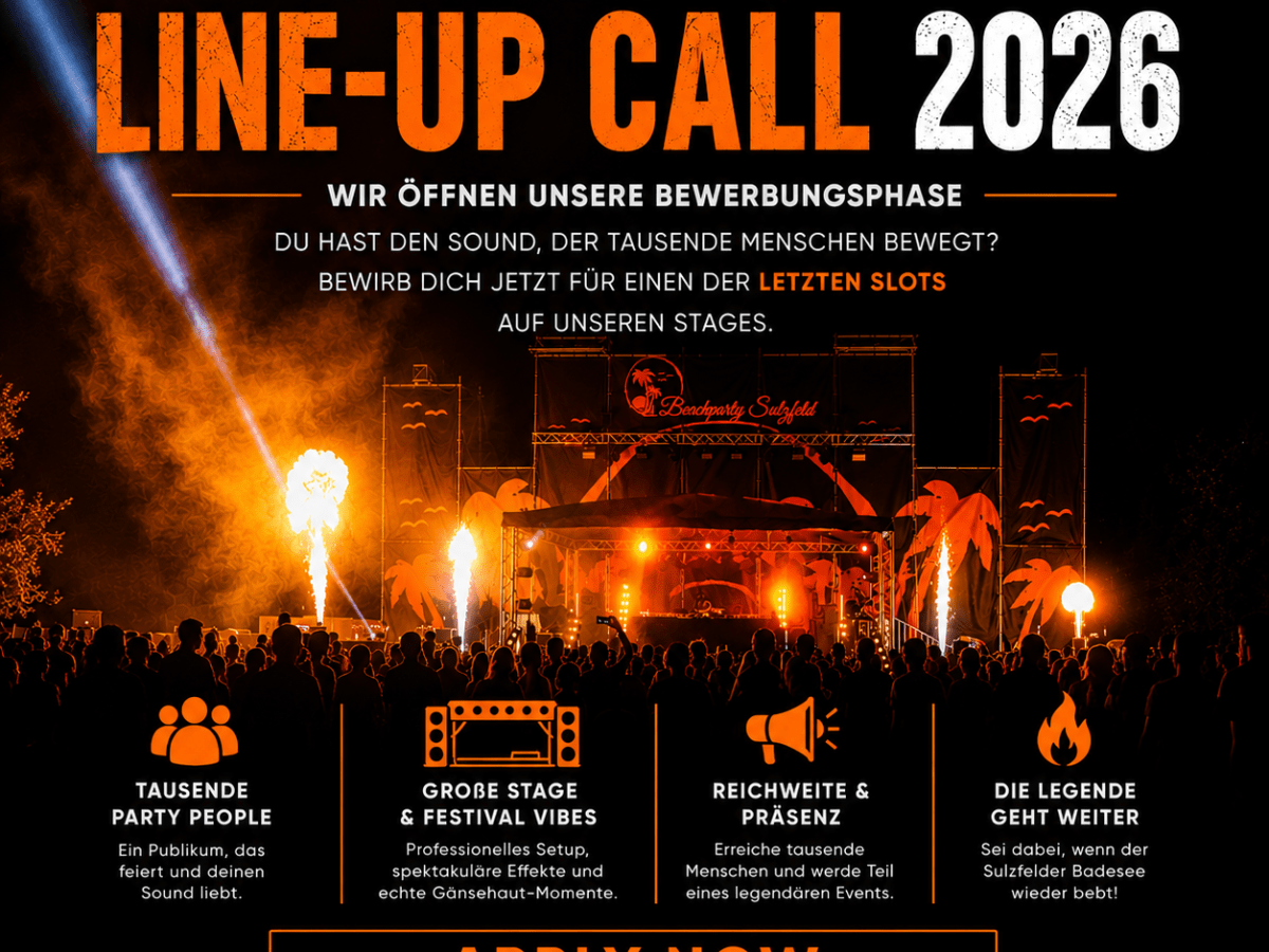 Bereit für pure Eskalation? Spiel auf der Beachparty Sulzfeld 2026!&nbsp;🔥